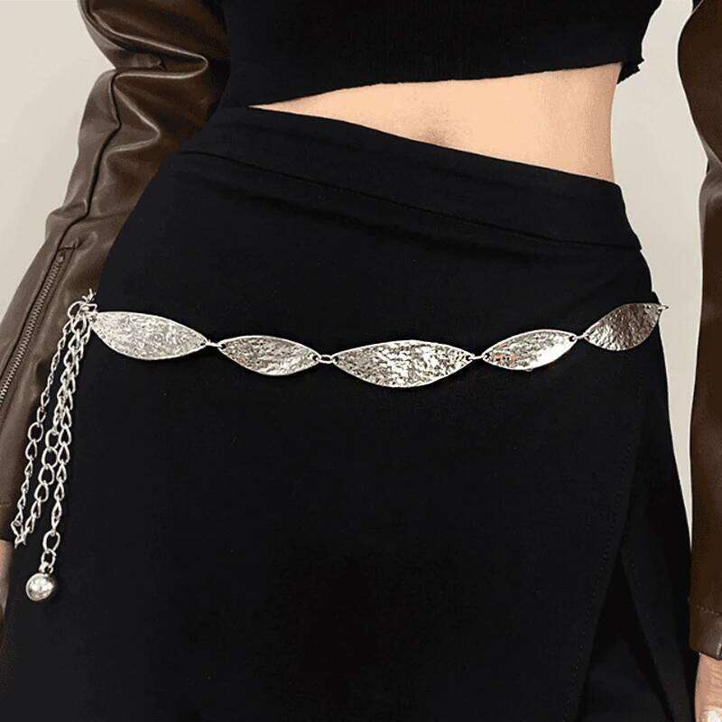 Three Dimensional Metal Waist Chain, Women's Versatile Accessories, Bohemian Style Belt Design, Decorative Matching Skirt H260228