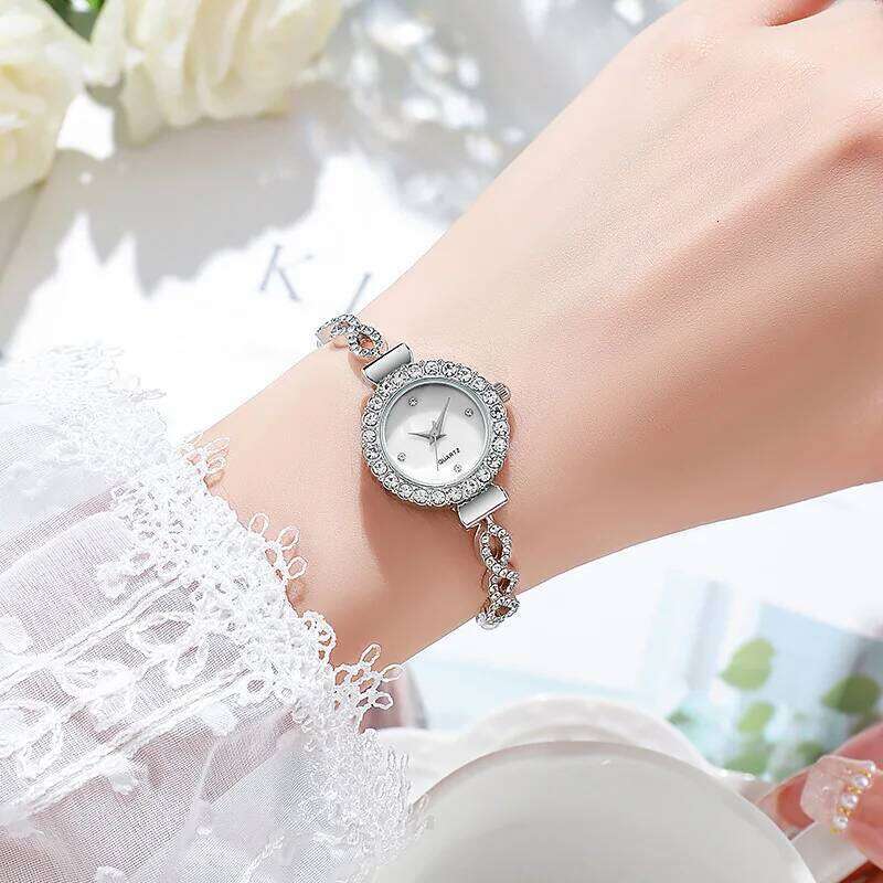 Fashion Rhinestone Women Ladies Quartz es Clock Relogio H260228