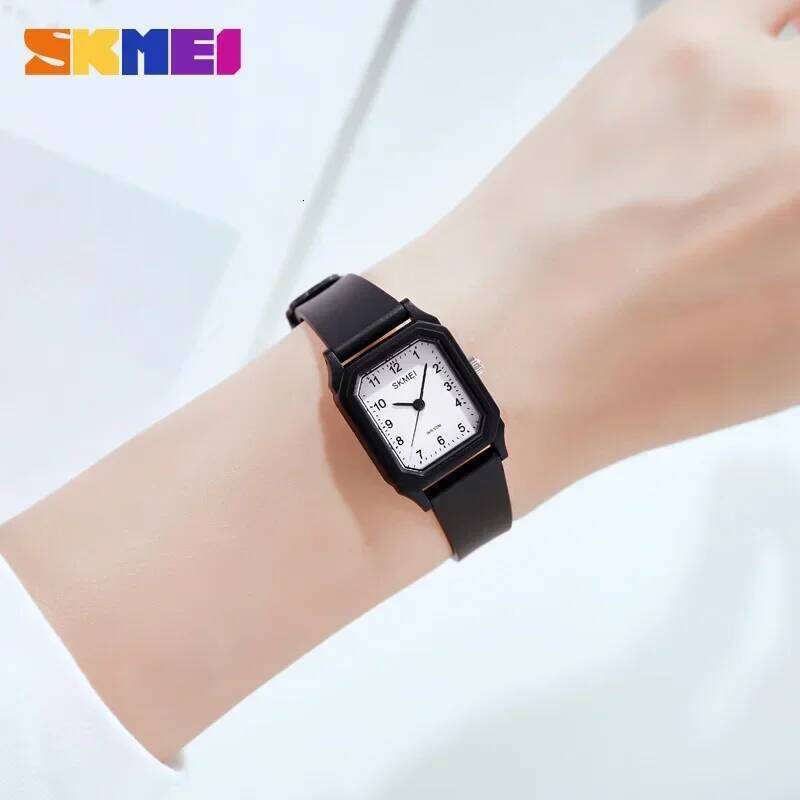 SKMEI 1651 Small Young Lady Clock reloj mujer Light Thin Girls es Fashion Creative Women Quartz Wristes H260228