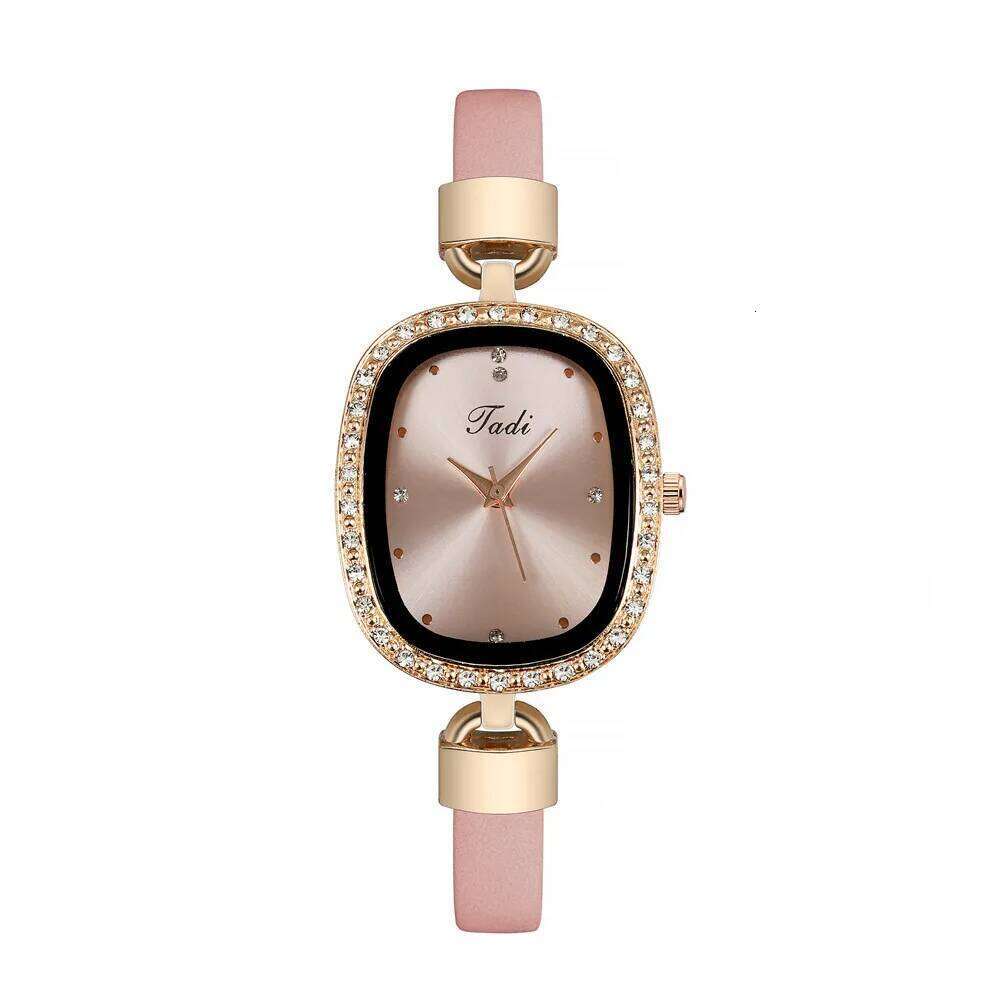 Luxury Women's Wrist Rhinestone Fine Strap Ladies' Fashion es Quartz Women Timepiece H260228
