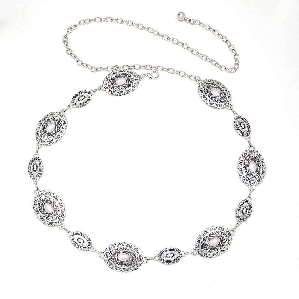 Bohemian High End Fashion Metal Waist Chain Versatile Retro Carved For Dresses Jeans H260228
