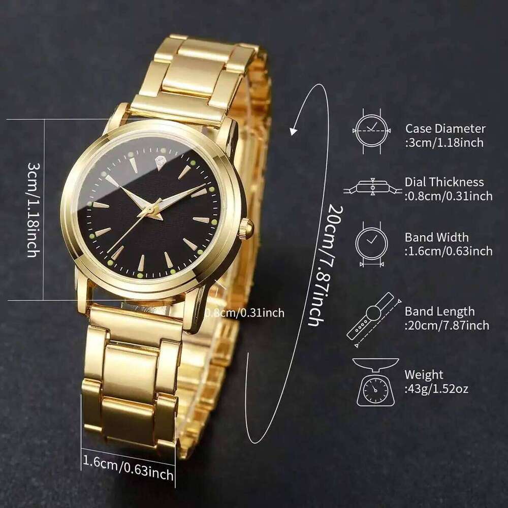 Fashion Women es Simple Dial Alloy Band Analog Quartz Wrist Reloj Mujer Girls Clock GiftWithout Box H260228