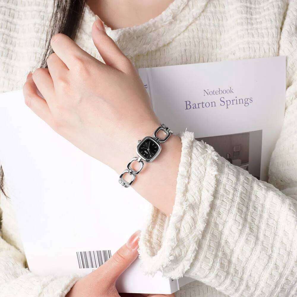 GEDI Woman es Skeleton Type Elegant Square Small Dial Ladies Quartz Gifts H260228