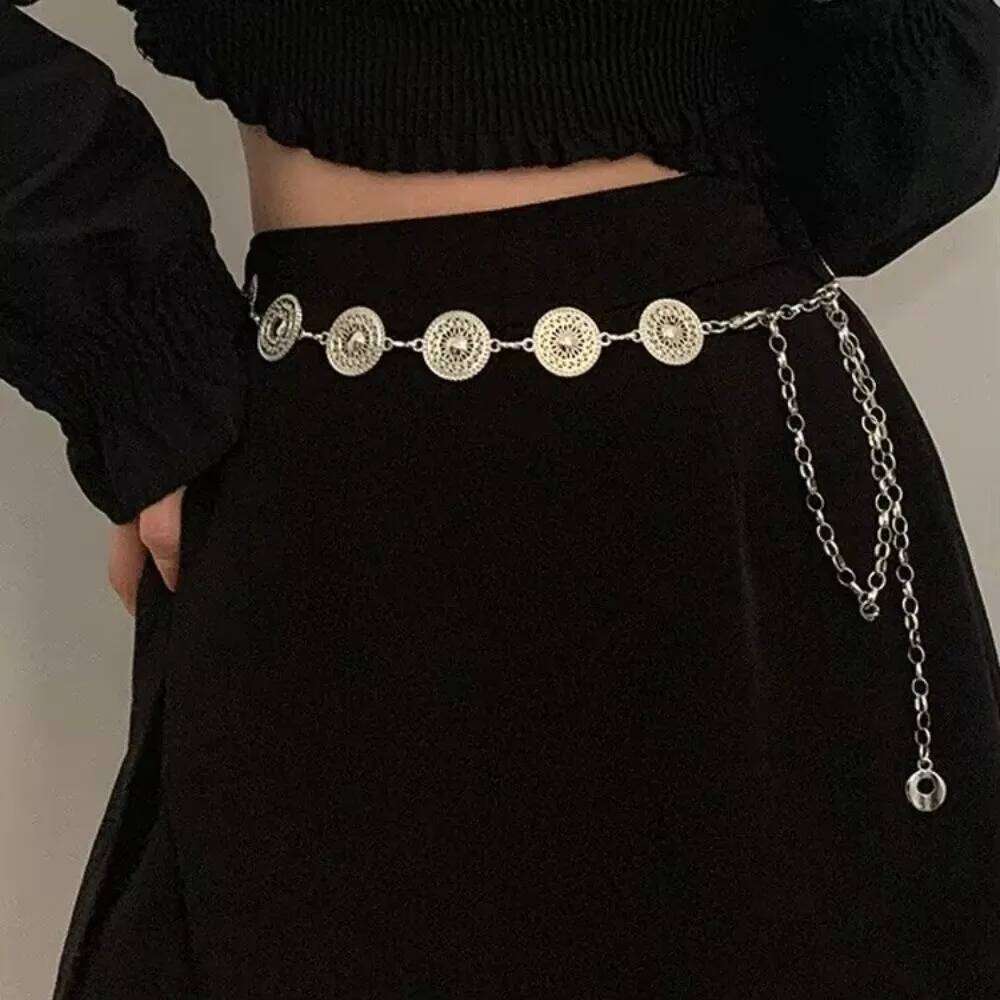 Retro Women's Waist Bohemia Style Hollow Out Design Waist-Fitted Adjustable High-End Feel Dress Body Chain H260228