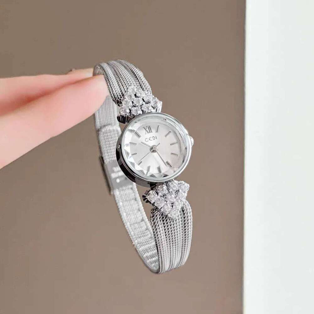 GEDI Elegant Ladies Diamond Mesh Strap Small Dial Waterproof Original Quartz Fashion Women's Dress Wrist Gift H260228