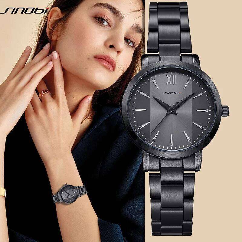Sinobi Fashion Women's es Original Design Elegant Woman Quartz Wristes Best Gifts Clock for Wife Relogio Feminino H260228