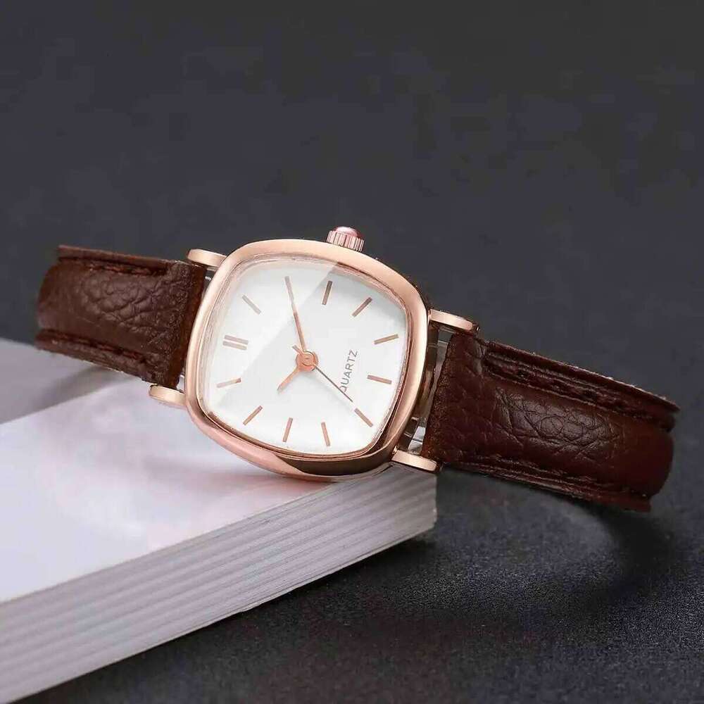 Fashion Small Dial Women es Simple Square Leather Strap Quartz Wristes Reloj MujerWithout Box H260228