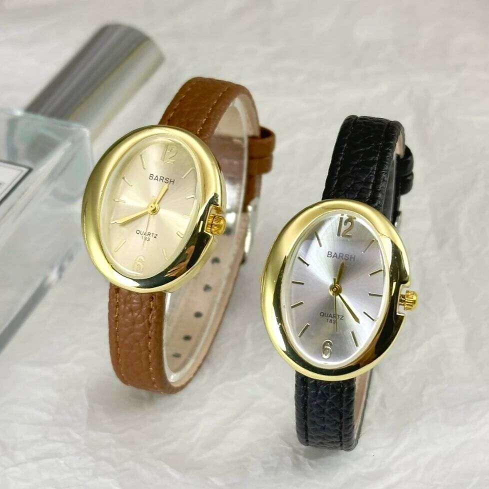 Fashion Quartz for Women Simple Leather Strap Pigeon Egg Dial Ladies es Gift Girl Wristes Dropshipping H260228