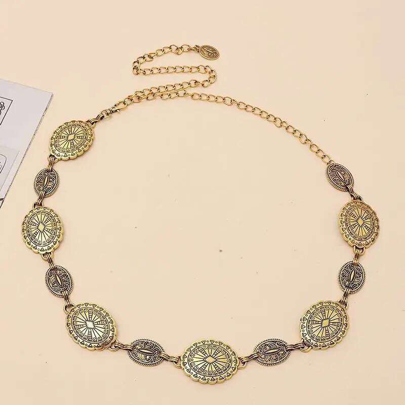 Vintage Chic Bohemian Belly Chains Women Exquisite Metal Belt for Ladies Perfect Match with Dresses Daily Wear and Party H260228