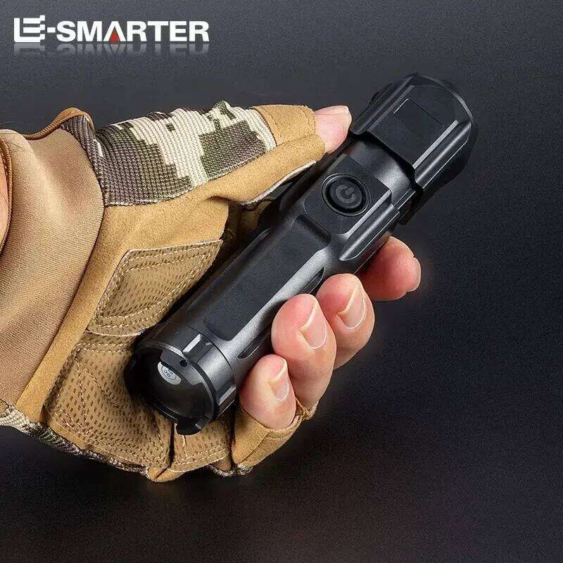 High Power LED Telescopic Zoom Flashlights USB Rechargeable Torch Built-in 18650 Waterproof Fishing HuntingTactical Flashlight Z260301