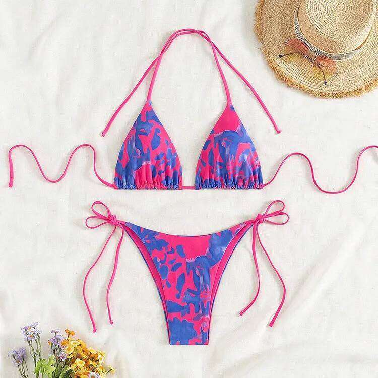 New Fashion Sexy Tie Side Swimsuit Women Beach Bikini Hot Spring Z260301