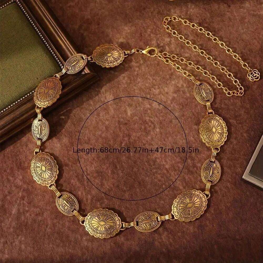 The New Retro Bohemian Belt Cinched Waist With Dress Body Chain H260228