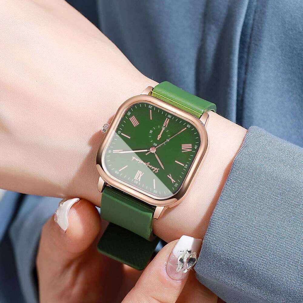 Fashion Square Women Quartz Casual Silicone Strap Ladies Wristes Reloj MujerWithout Box H260228