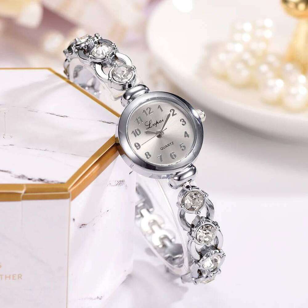 Women es 2024 Brands Stainless Steel Crystal Wrist Fashion Ladies Dress Reloj Mujer Montre Femme H260228