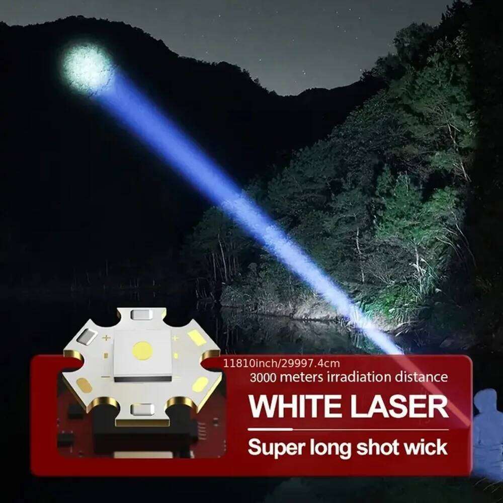 20W Zoom Round Beam Light LED High Power flashlight USB Rechargeable Torch Camping Outdoor Hunting Fishing Walking Lighting Lamp Z260301