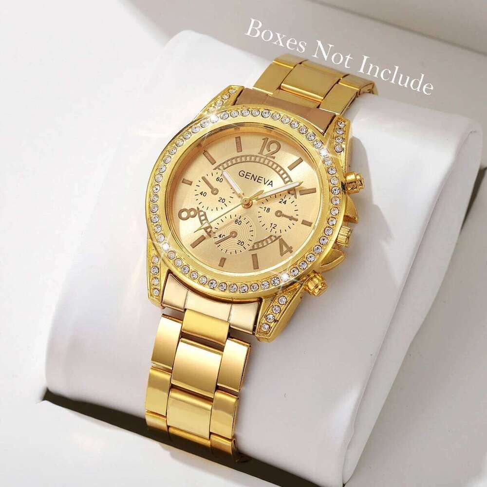 Luxury Diamond Women es Arabic Dial Alloy Strap Quartz Wrist Reloj Mujer Girls Clock GiftWithout Box H260228
