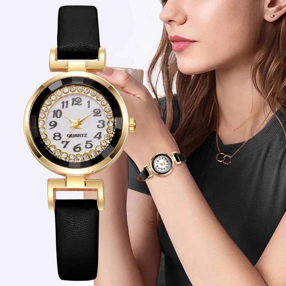 Fashion Small Arabic Women es Casual Leather Strap Quartz for Girls Clock Reloj Mujer H260228