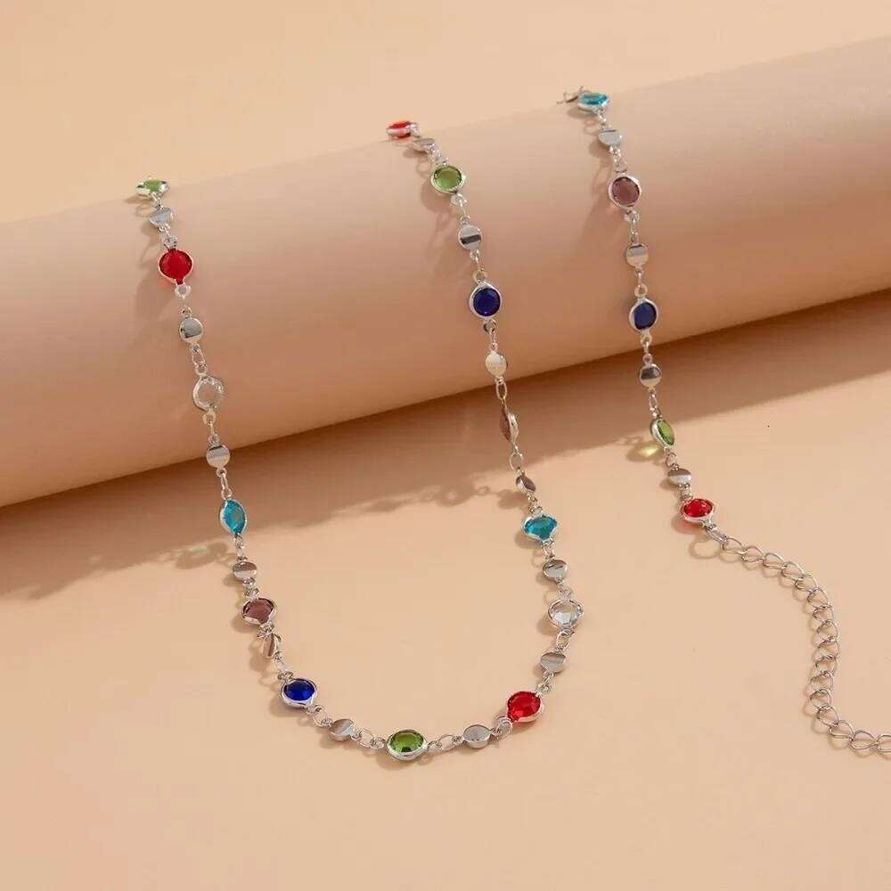 Sexy Elegant Belly Crystal adjustable Body Colorful Waist Chain for Women H260228