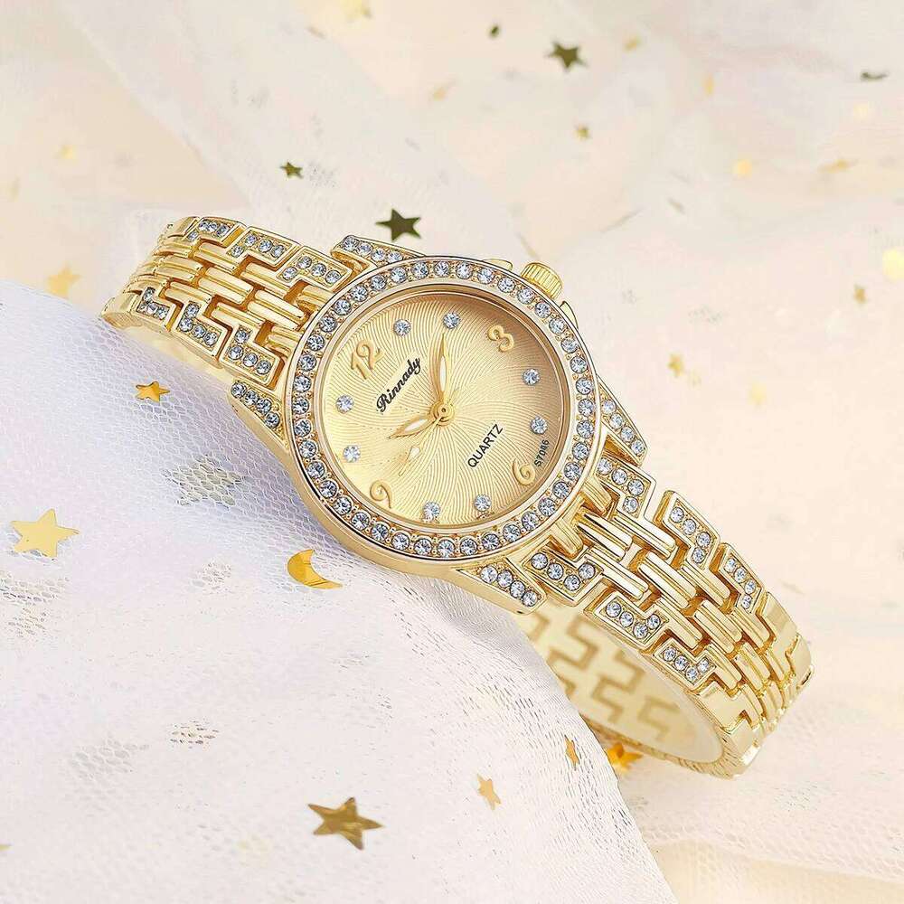 Ladies Fashion Minimalist Business Diamond Women's Alloy Quartz H260228