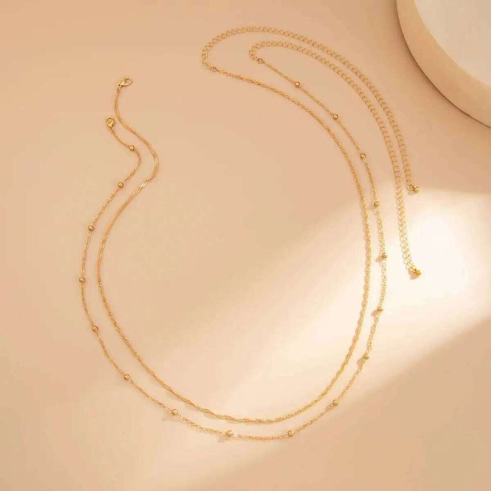 Salircon 2Pcs/set Fashion Sexy Waist Belly Women Boho Summer Beach Bikini Body Thin Chain Party Trend Jewelry Accessory H260228