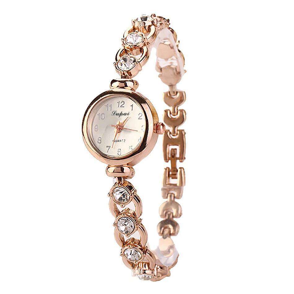 Women es 2024 Brands Stainless Steel Crystal Wrist Fashion Ladies Dress Reloj Mujer Montre Femme H260228