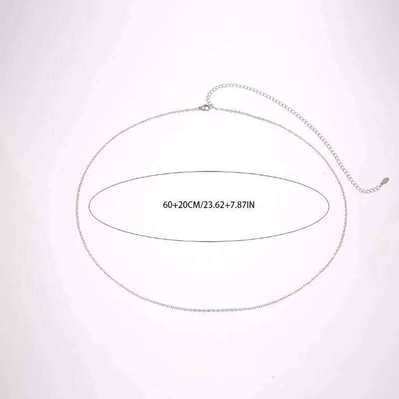 Sexy Silver Color Thin Waist for Women Simple Metal Geometric Personality Body Belly Chain Beach Jewelry Gifts H260228