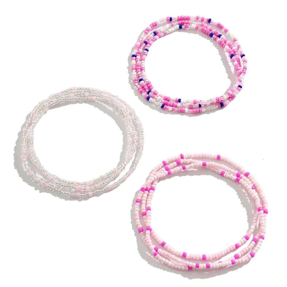 Ingemark 3Pcs/Set Boho Elastic Seed Beads Waist Belly Belt Chains Women Summer Bikini Sexy Aesthetic Body Jewelry Accessories H260228