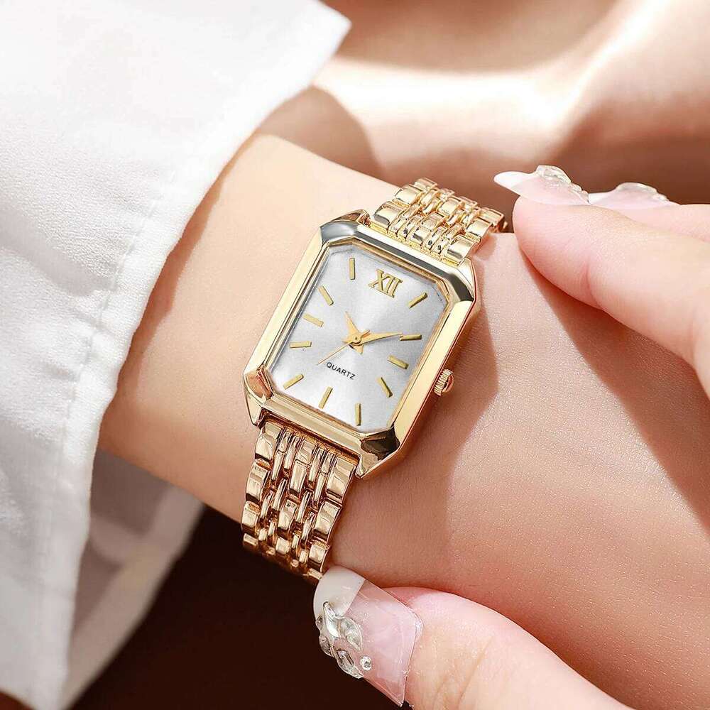 Elegant Women Quartz Fashion Rectangle Analog Wristes Reloj Mujer Girls Clock GiftWithout Box H260228