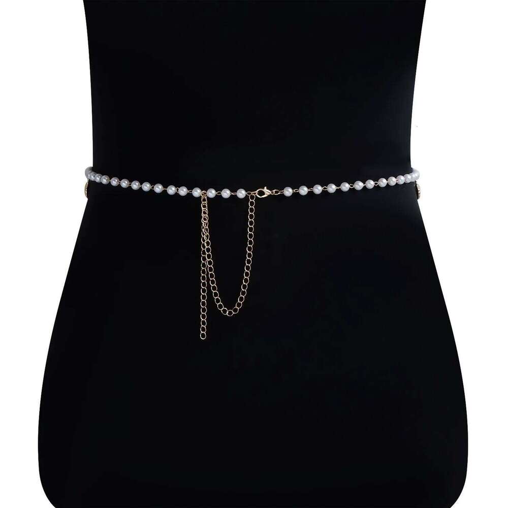 Mermaid Waist Chain Cultured Pearls Starfish Charm Adjustable Braid Beach Jewelry Lightweight Boho Stackable H260228