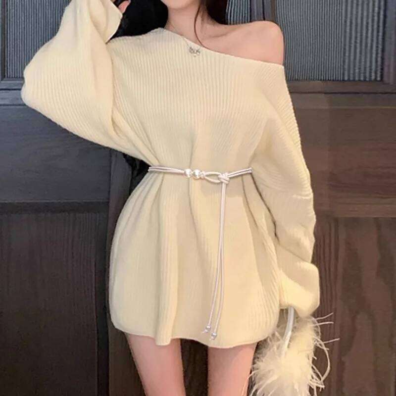 New Chinese Thin Belt for Women Ethnic Style Leather Beaded Dress Long Rope Knotted Waist Chain Jewelry H260228