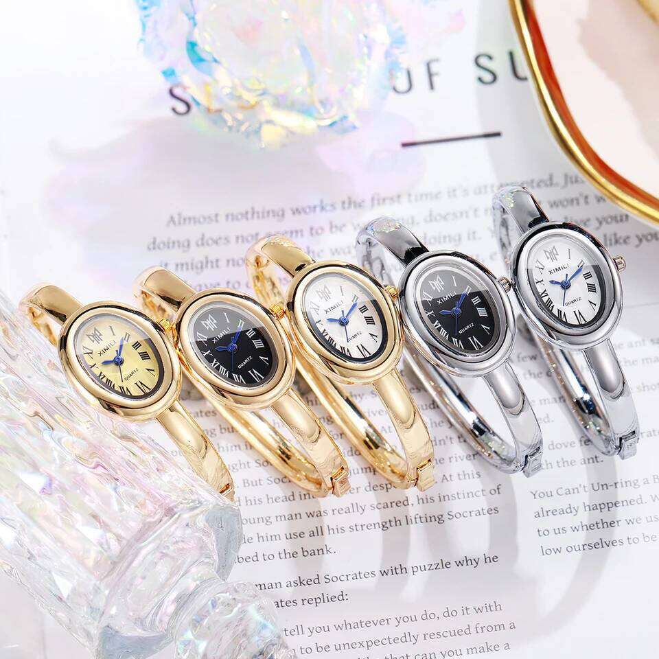 Elegant Oval Dial Women Fashion Ladies Quartz Wrist Reloj Mujer Girls Clock Gift H260228