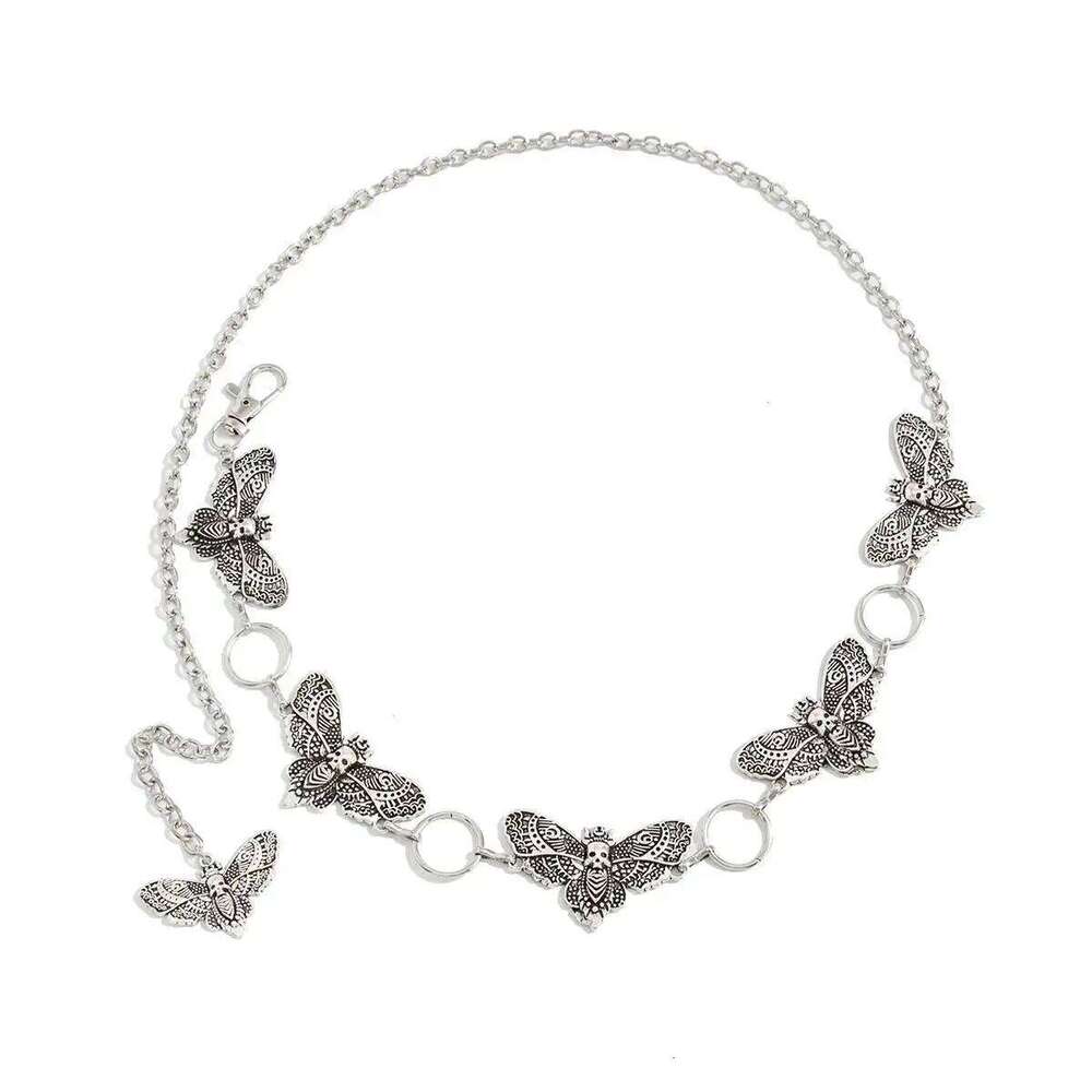 Ingemark Vintage Skull Butterfly Waist Belt Chain for Women 2026 New Trend Goth Metal Belly Body Jewelry Festival Halloween Gift H260228