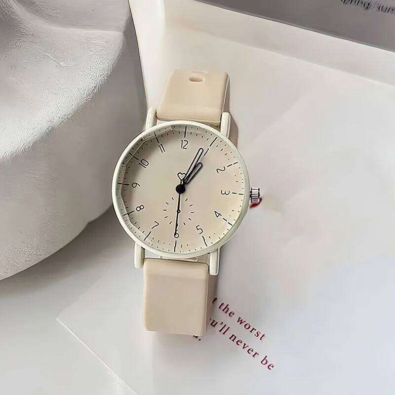 Fashion Candy Color Silicone Band Women Quartz Arabic Dial Girls Students Wrist H260228