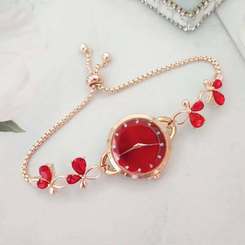 Adjustable for Women Exquisite Small Dial Retractable Buckle Wrist Daily Wear H260228