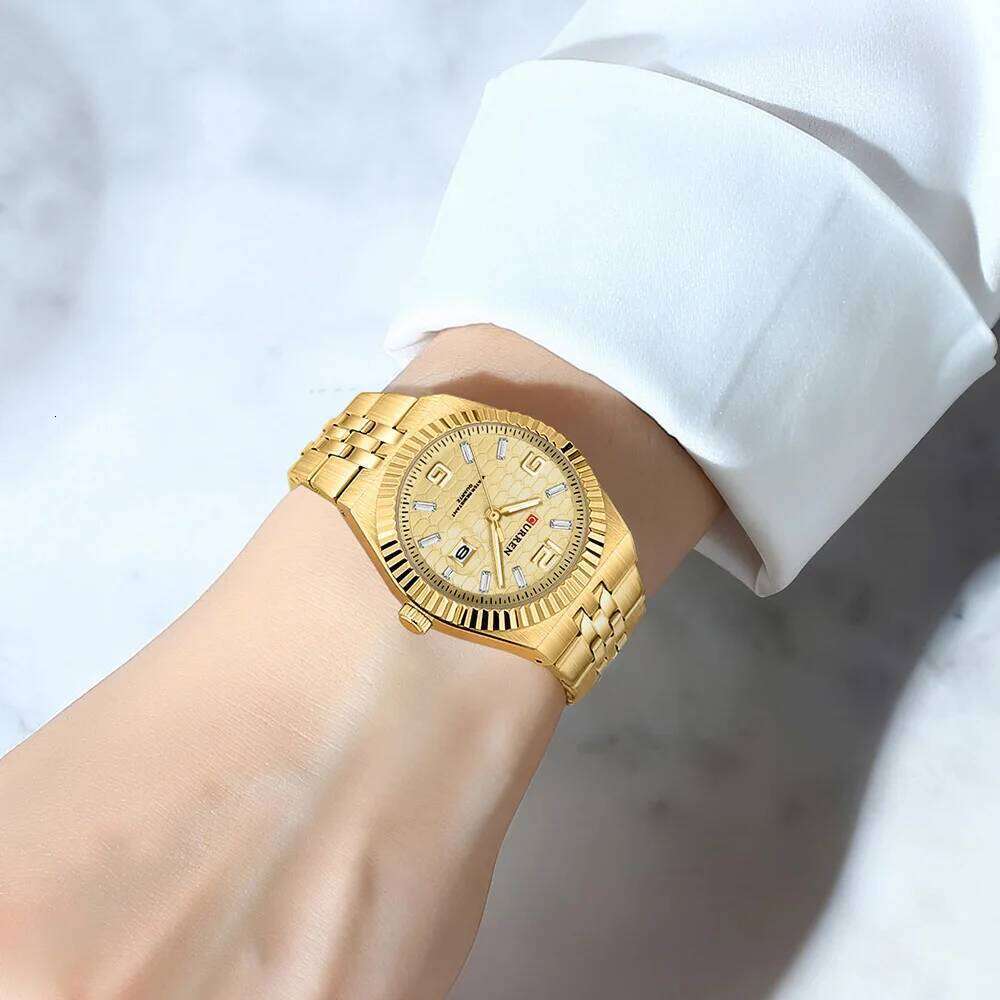 CURREN Women's Analog Quartz Waterproof Ladies Wrist es with Date Dainty Fashion Stainless Steel H260228