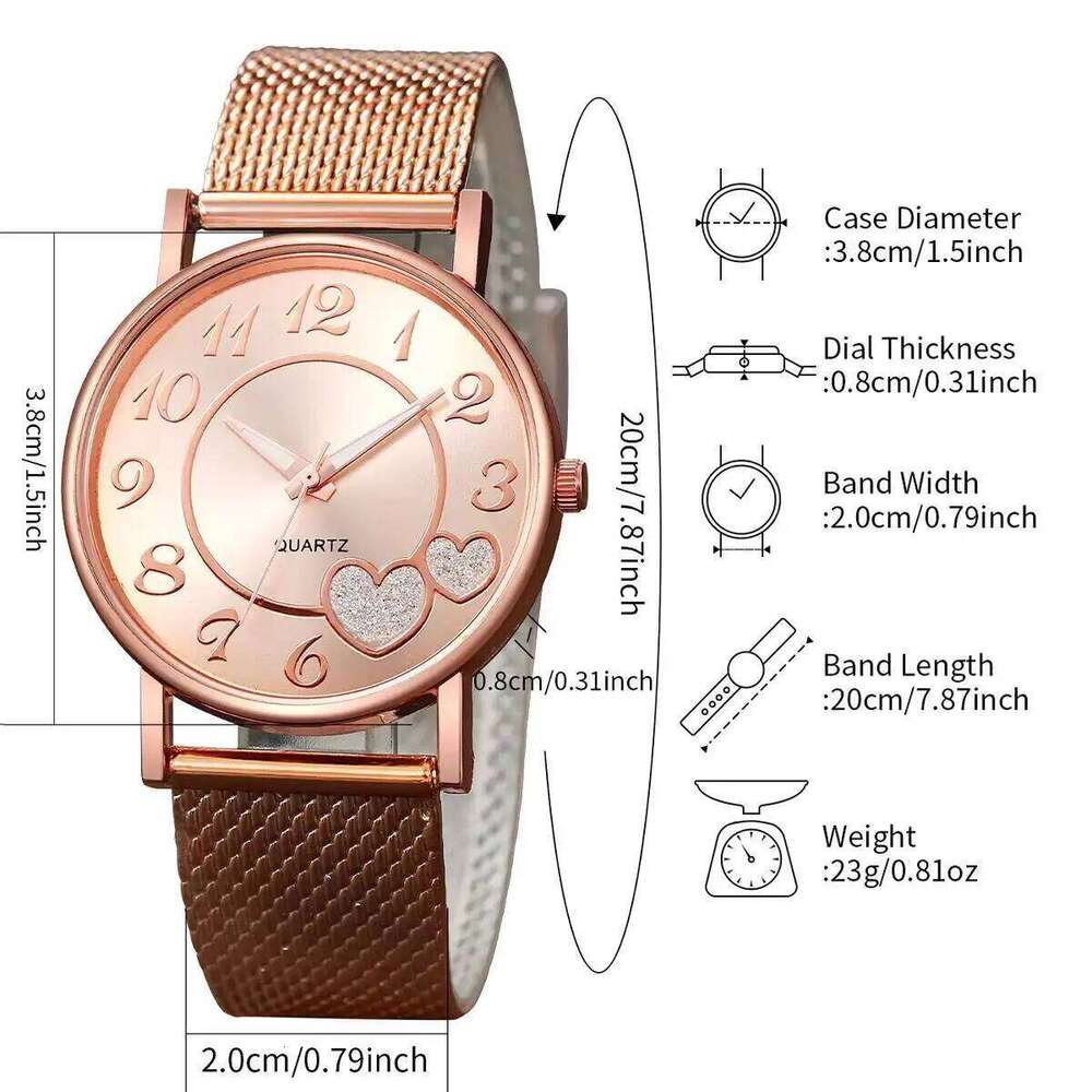 1/3PCS Fashion Heart Dial Women es Casual Plastic Strap Quartz Wrist Reloj MujerWithout Box H260228