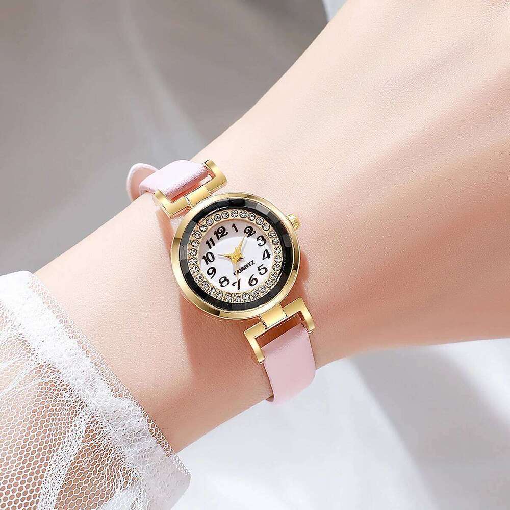Fashion Small Arabic Women es Casual Leather Strap Quartz for Girls Clock Reloj Mujer H260228