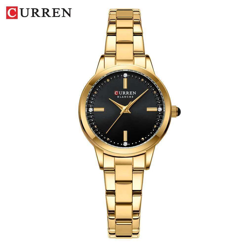 CURREN-Women's Simple Dial Wrist, Elegant and Charming Quart es for Lady, Fashion Brand H260228