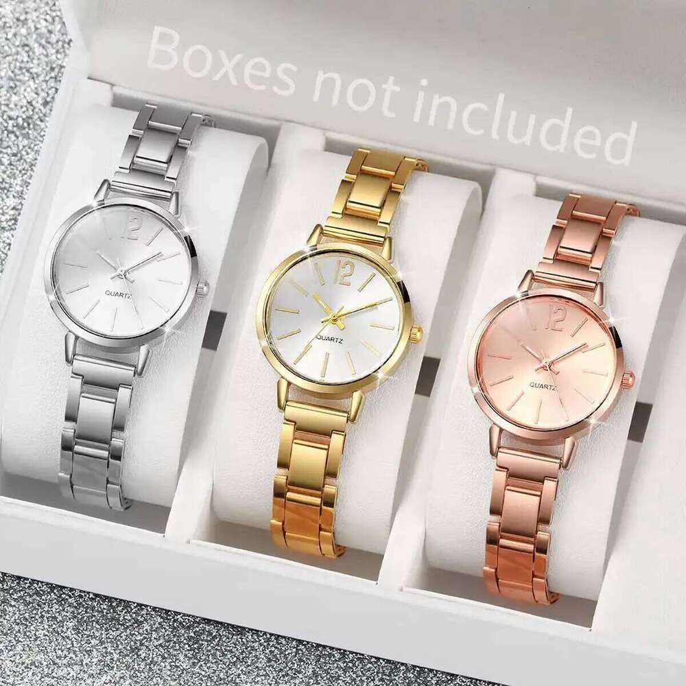 1/2/3PCS Simple Dial Women Quartz Fashion Small Ladies Wrist Reloj Mujer Girls Clock GiftWithout Box H260228