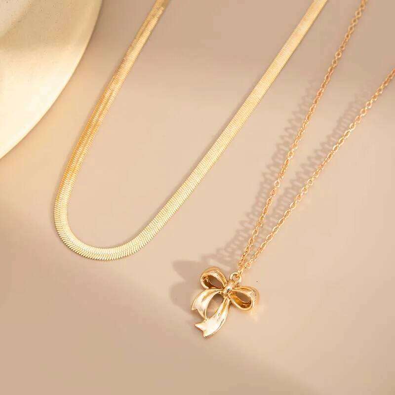 Sexy Bow Flat Snake Waist for Women Simple Gold Color Metal Double Layered Belly Chain Summer Beach Jewelry Accessories H260228