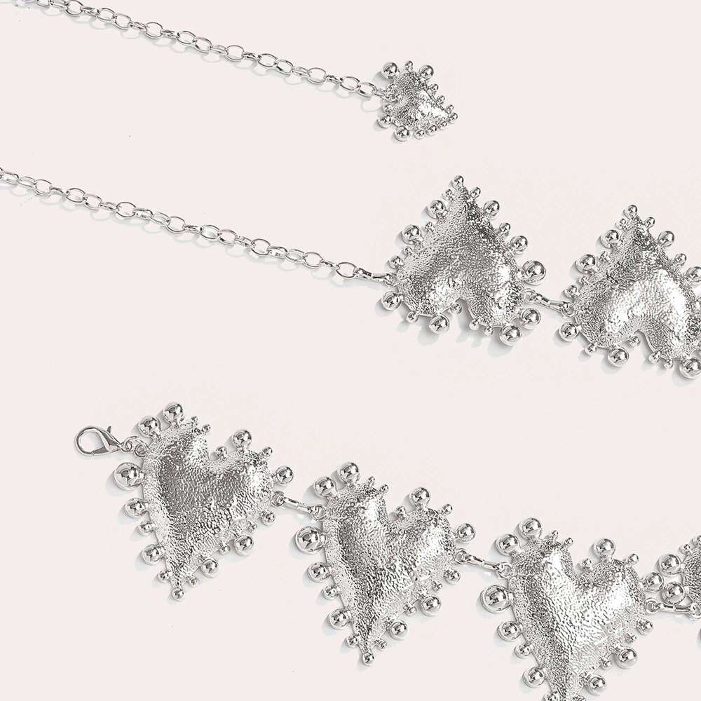 Ladies Heart-Shaped Metal Waist High-Quality Summer Beach Body Chain Accessory for Women H260228