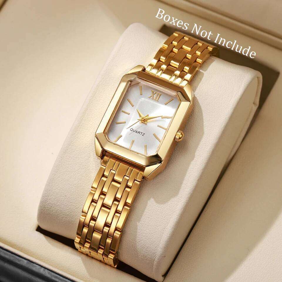 1/8PCS Fashion Rectangle Women Quartz Wrist Casual Ladies es Girls Clock Reloj MujerWithout Box H260228