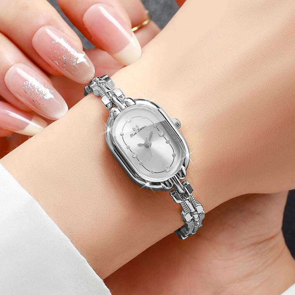 Fashion Rhinestone Small Dial WomQuartz Ladies Elegant Strap Wrist Reloj Mujer Girls Clock GiftWithout Box H260228