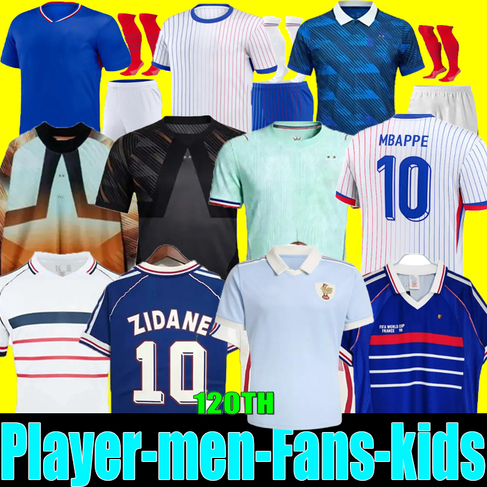 frenches soccer jersey 25 26 MBAPPE 120TH BARCOLA OLISE EKITIKE 2025 2026 DEMBELE Maillots de football shirt equipement de foot Men kids kit enfants RUGBY