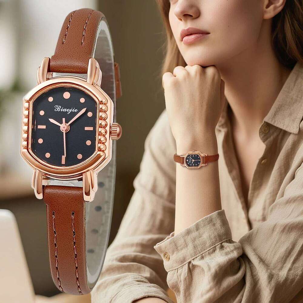 Fashion Exquisite Temperament PU Leather Quartz es for Women H260228