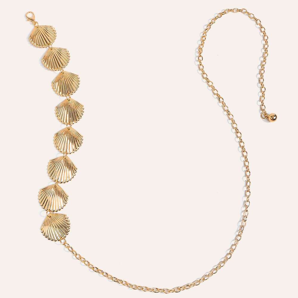 1pc Fashionable round Metal Waist Chain for Women Stylish Versatile Trendy Belt to Wear with Dresses H260228