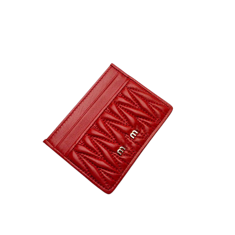 2026 miuemiue cardholder Women Wallet Purse Designer Wallets Porte Monnaie Mens Small Purses Cardholder Cute Fashion Pink Black Card Holder Miulies 044