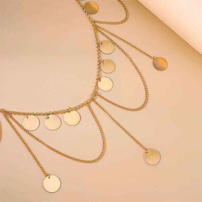 Fashion Gold Color Simple Metal Body Chain for Women's Belly Waist Summer Beach Jewelry Decoration H260228