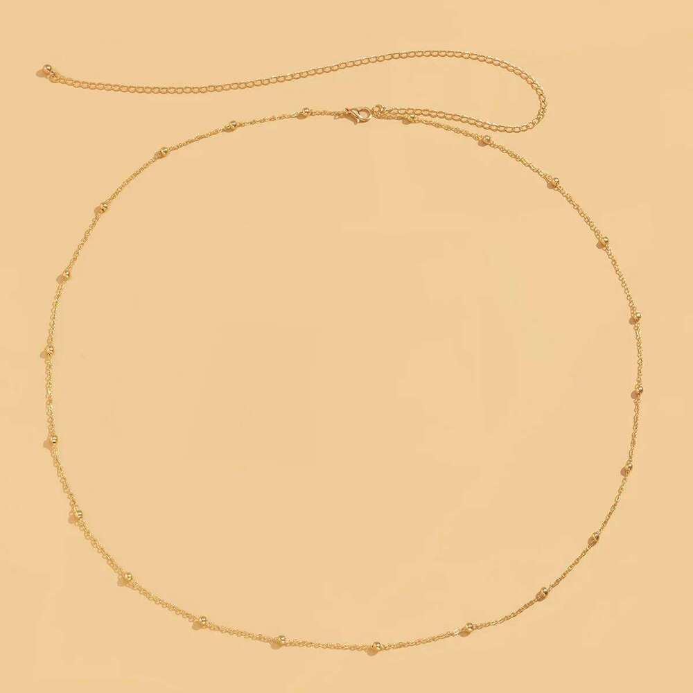 New Fashion Belly Simple Sexy Metal Waist Chain Women's Summer Beach Jewelry H260228
