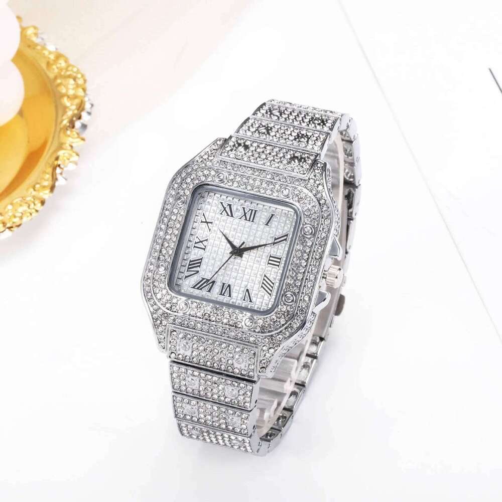 2pcs Fashion Men Women Set Silver Strap Quartz Wrist Alloy For Ladies Gift without box H260228